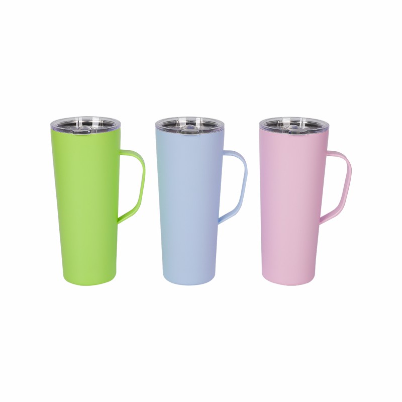 Couvercle magnétique Transparent de 600ml, poignée à boire Portable, tasse de bureau, tasse à café glacé