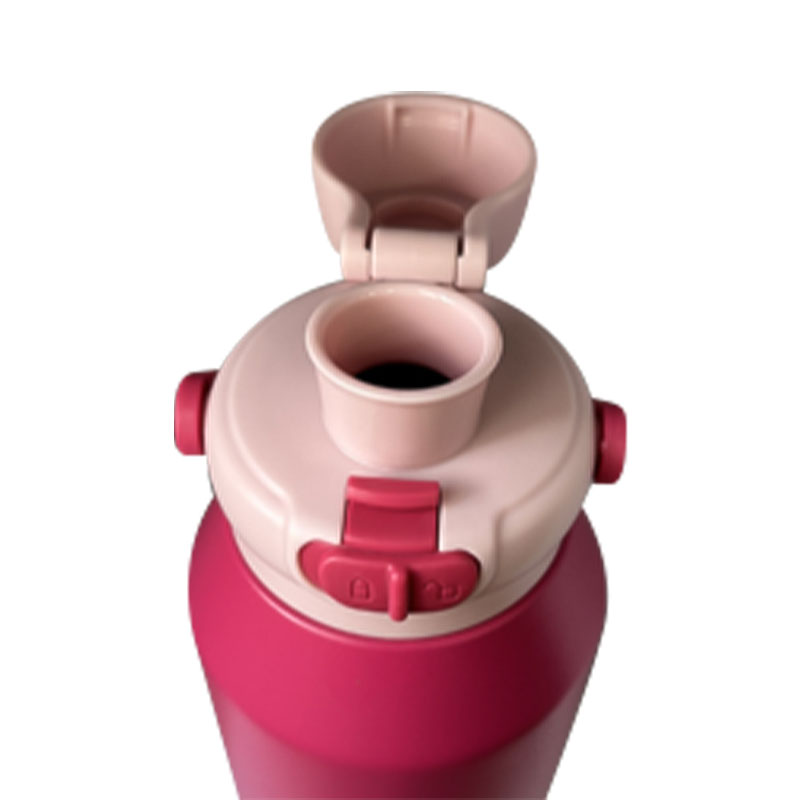 Bouteille de sport à couvercle rabattable à large ouverture